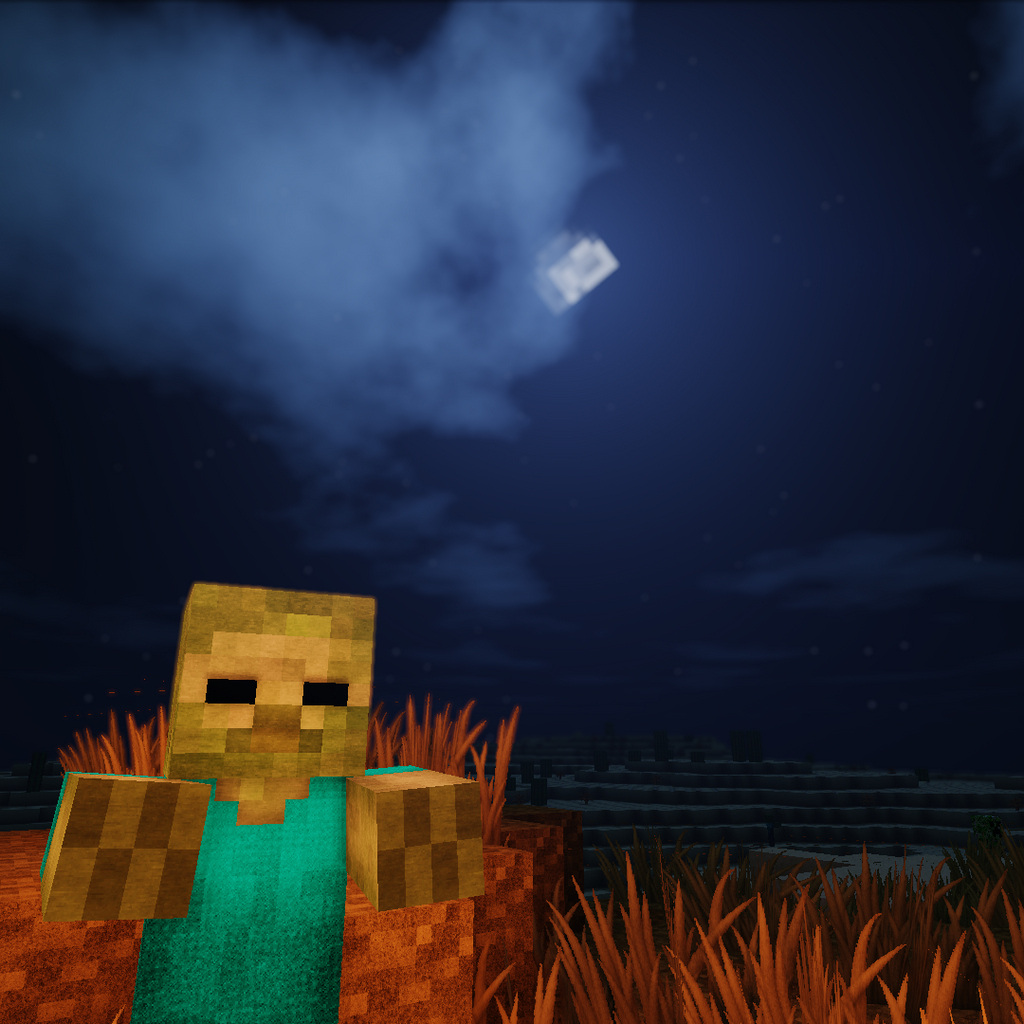 minecraft zombie wallpaper phone