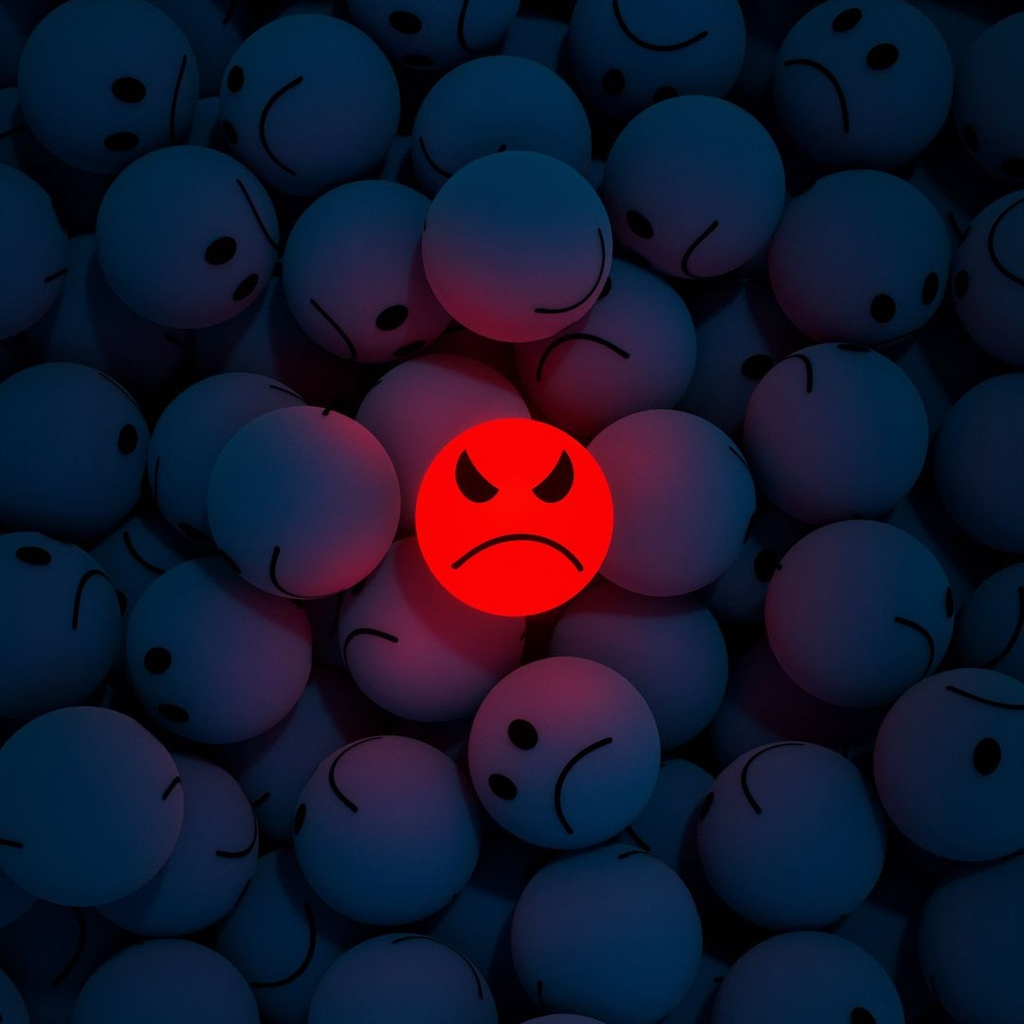 angry smiley face wallpaper