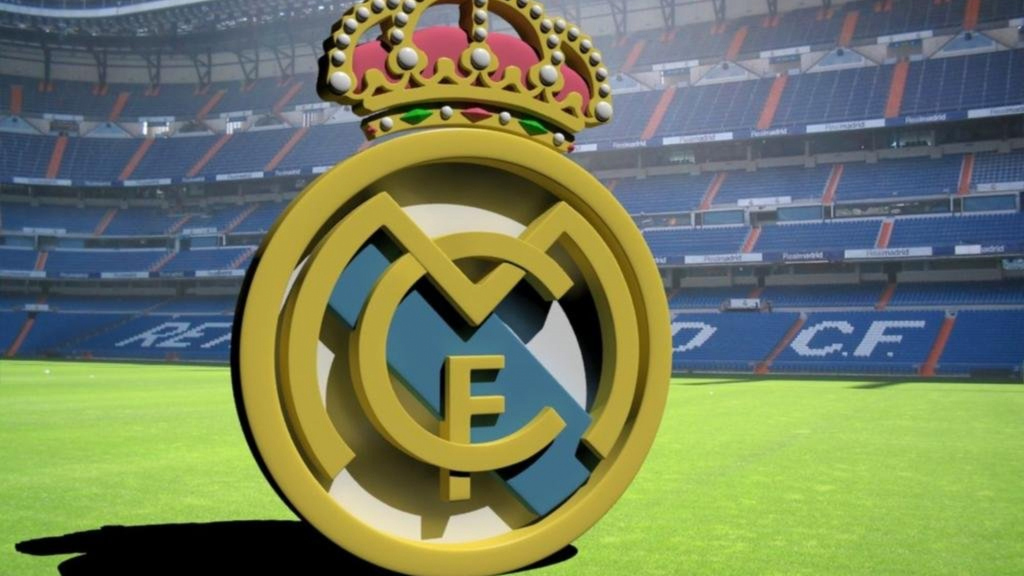 Download Real Madrid 3d Logo, Real, Madrid, 3d, Logo Wallpaper in 1024x576  Resolution