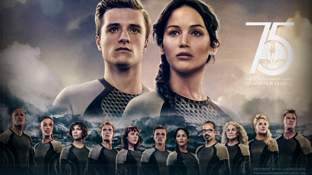 Download The Hunger Games Katniss Everdeen and Peeta Mellark, Hunger,  Games, Katniss, Everdeen, Peeta, Mellark Wallpaper in 1024x576 Resolution