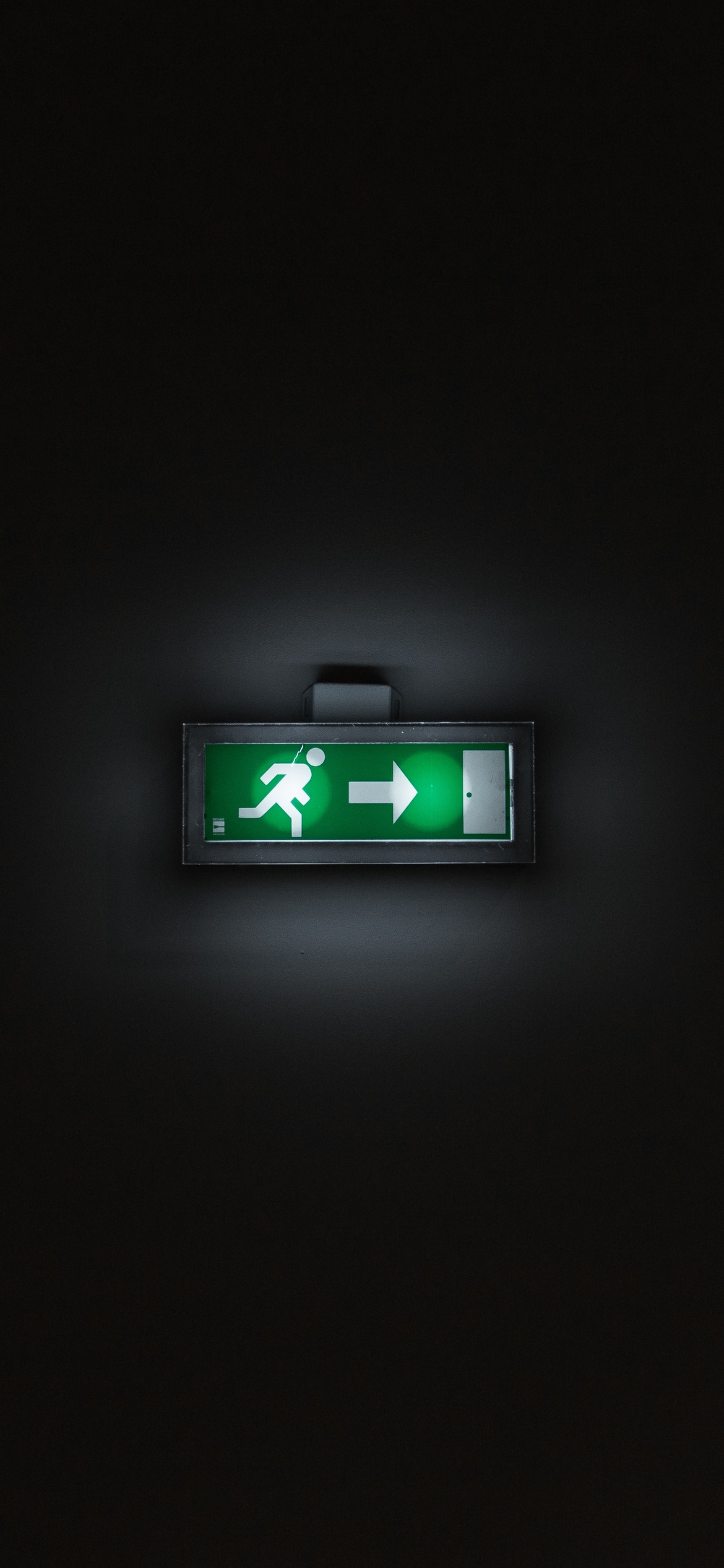 Download The Exit Exit Light Green Lightning Wallpaper in 1170x2532  Resolution