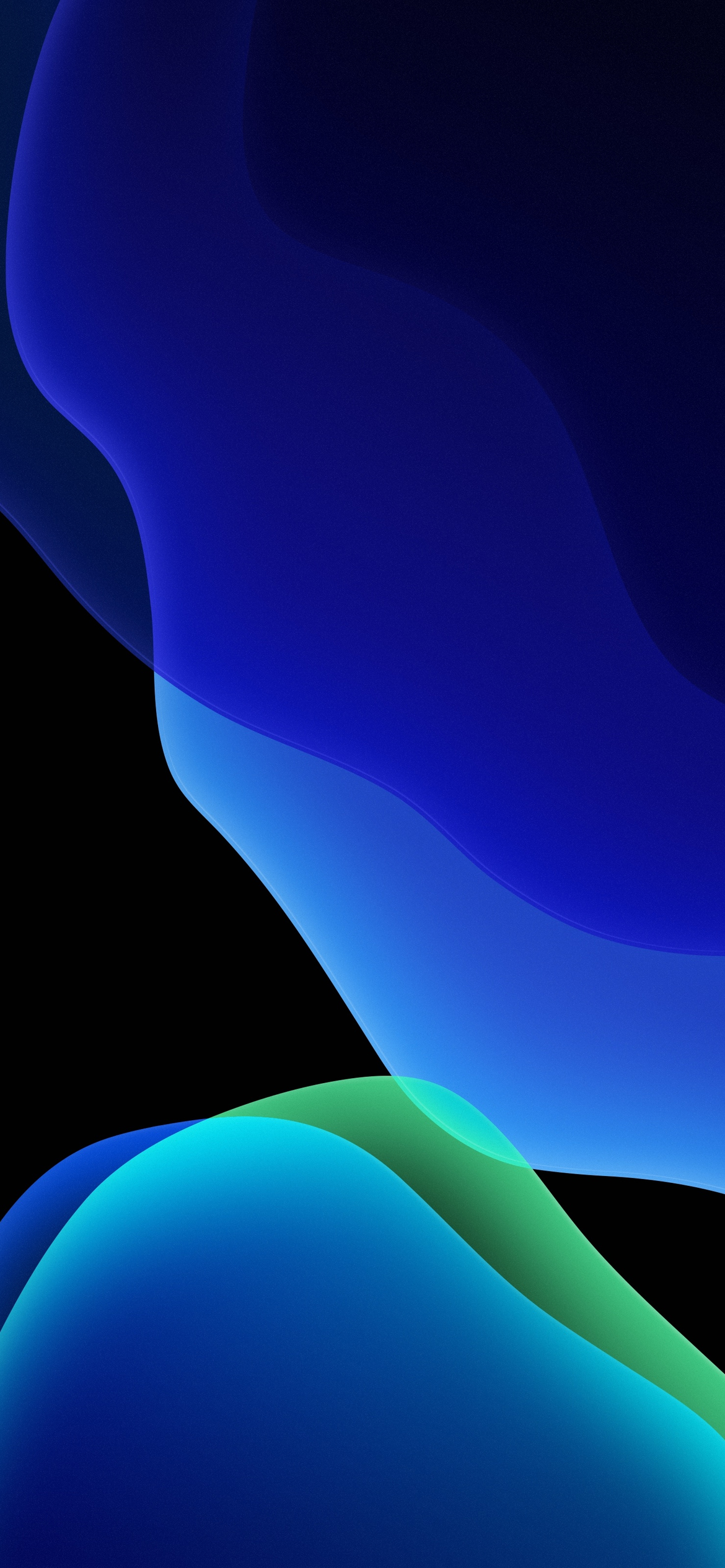 Download Dark blue, Dark, Blue, Black, Background, IOS, 2K, 3K Wallpaper in  1170x2532 Resolution