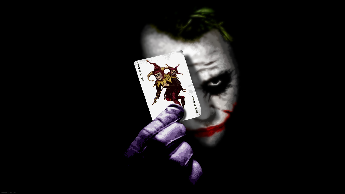 Download The Joker Card, Joker, Card Wallpaper in 1366x768 Resolution