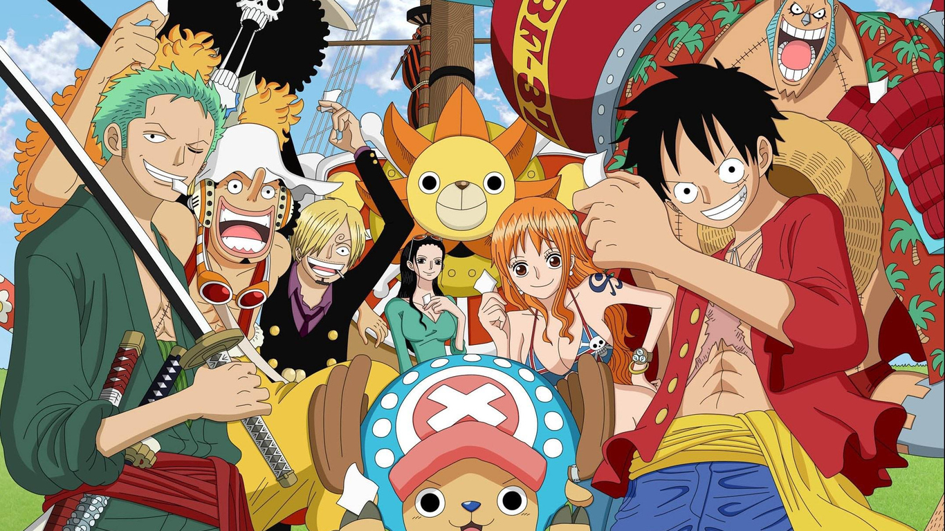Download Luffy and Friends One Piece, Luffy, Friends, Piece Wallpaper in  1366x768 Resolution