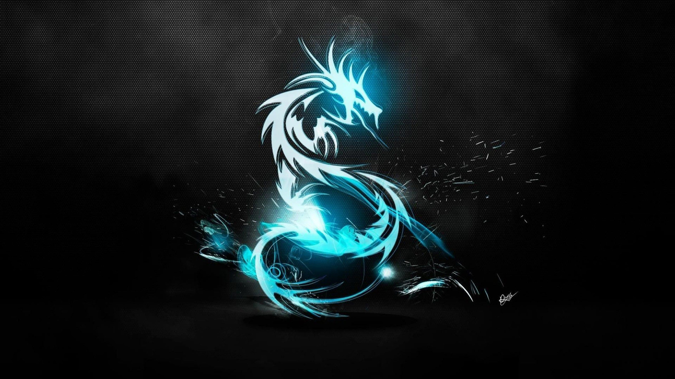 Download Dragon Art Logo Dragon Art Logo Wallpaper In 1366x768 Resolution