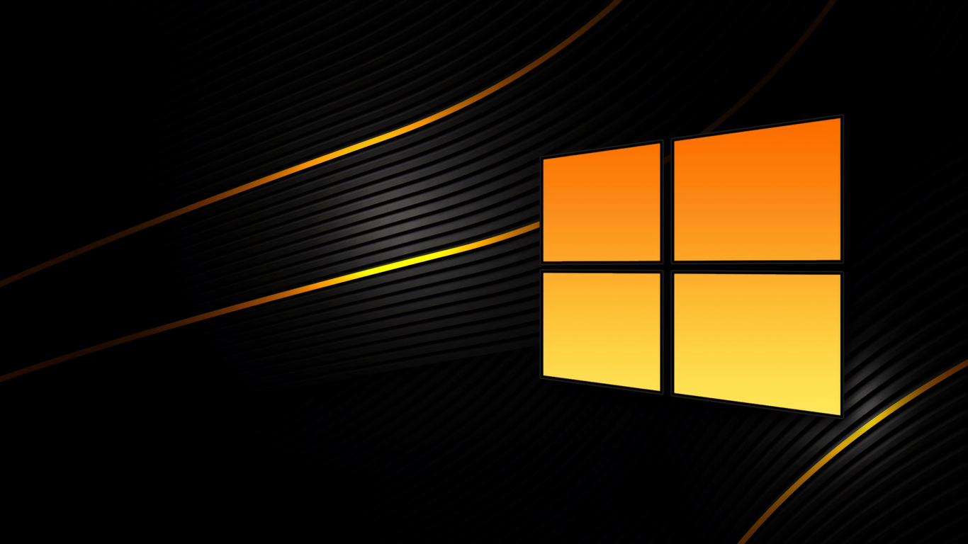 Download Windows 10 Black Windows Black 4k 8k 10k Logo Wallpaper In 1366x768 Resolution