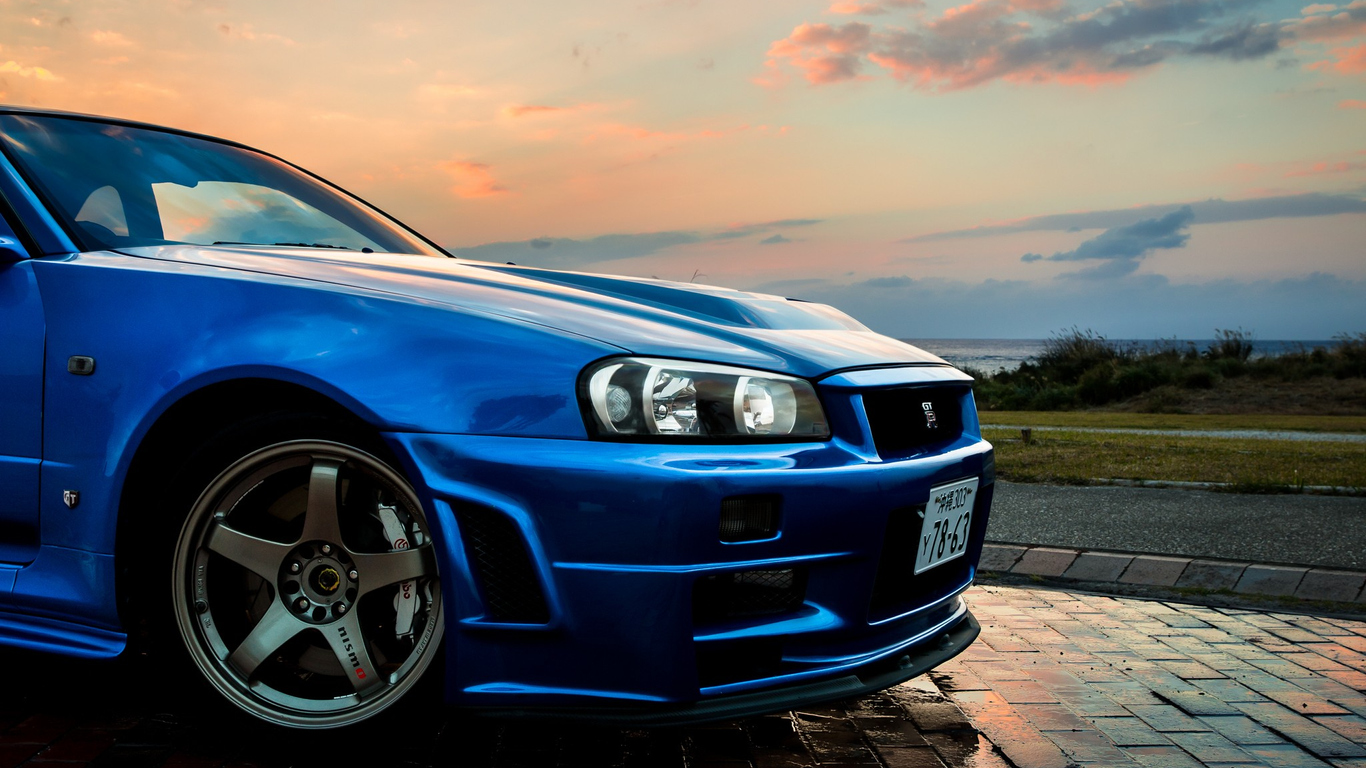 Gt R R34 Azul Fondo De Pantalla Azul Gt R R34 Dream GTR R34