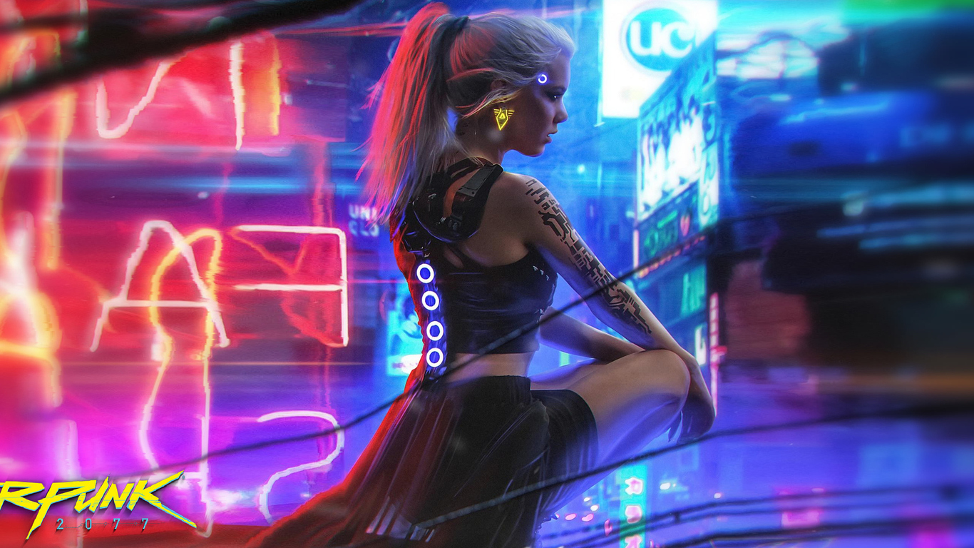 Wallpaper : 1366x768 px, cyberpunk 1366x768 - goodfon - 990061 - HD  Wallpapers - WallHere