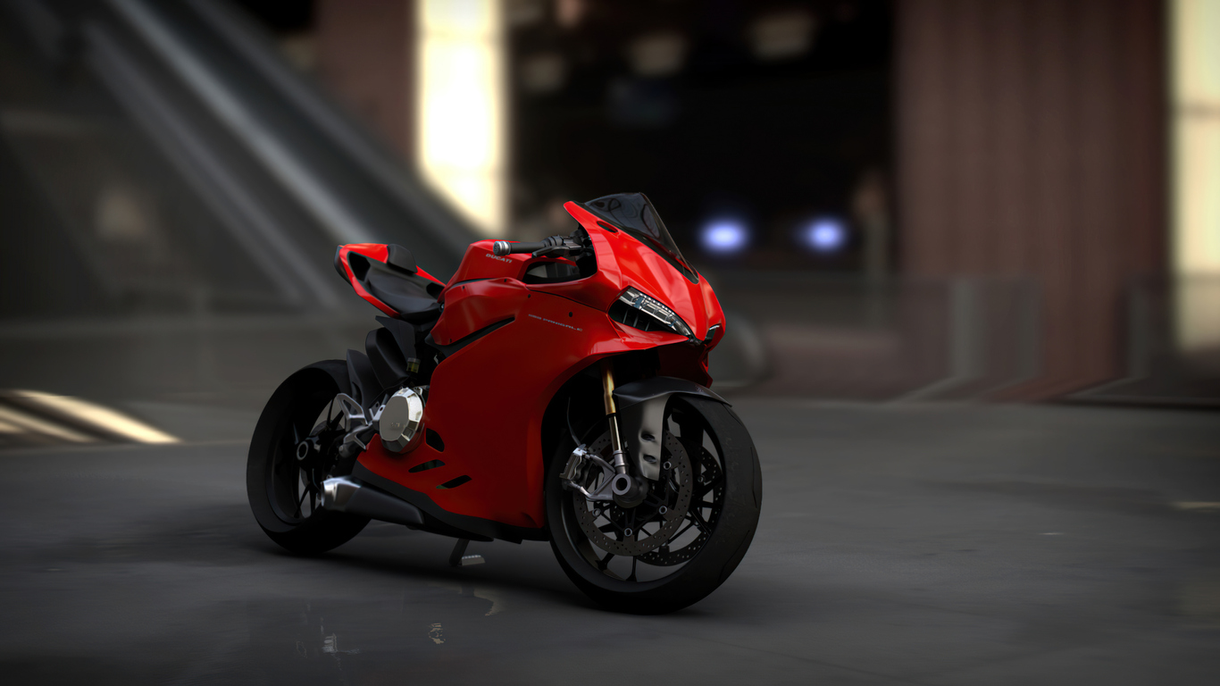 Download Ducati Panigale, Ducati, Panigale Wallpaper in 1366x768 Resolution