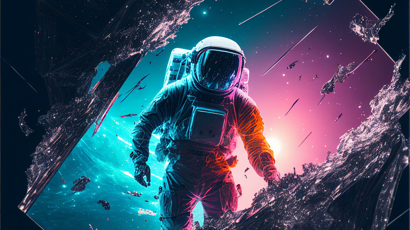 astronaut wallpaper 1366x768
