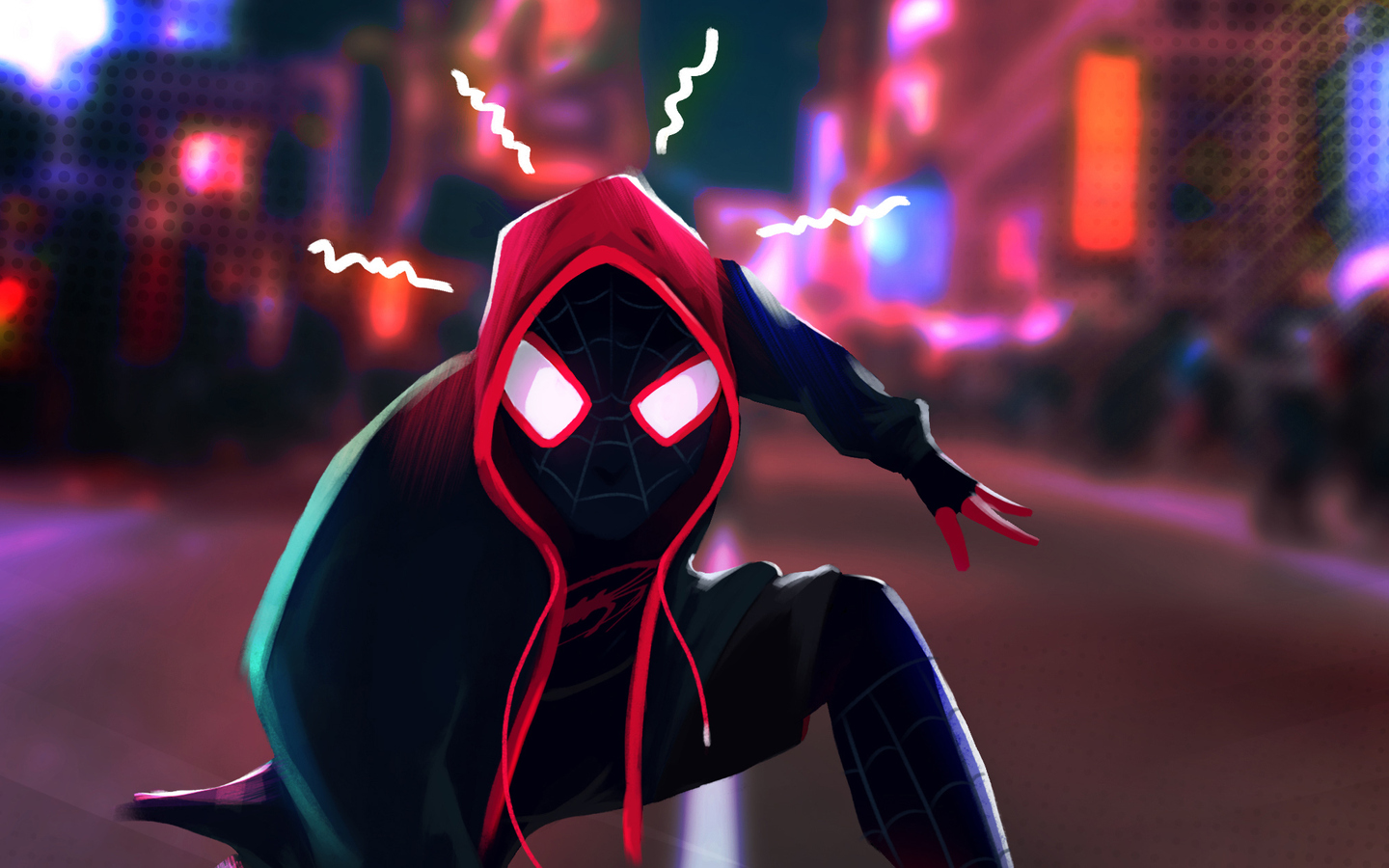 Download Spider Man Into The Spider Verse, Spider, Man, Into, Spider, Verses  Wallpaper in 1440x900 Resolution