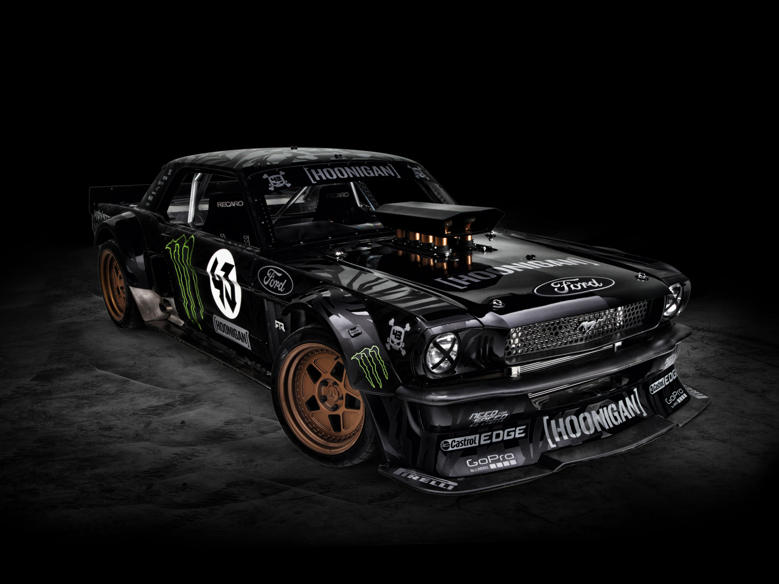 Download Ford, Ford Mustang, Hoonigan Wallpaper in 1600x1200 Resolution