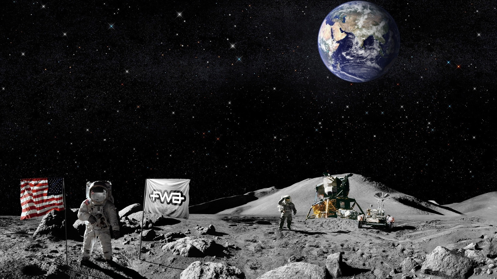 moon landing wallpaper hd