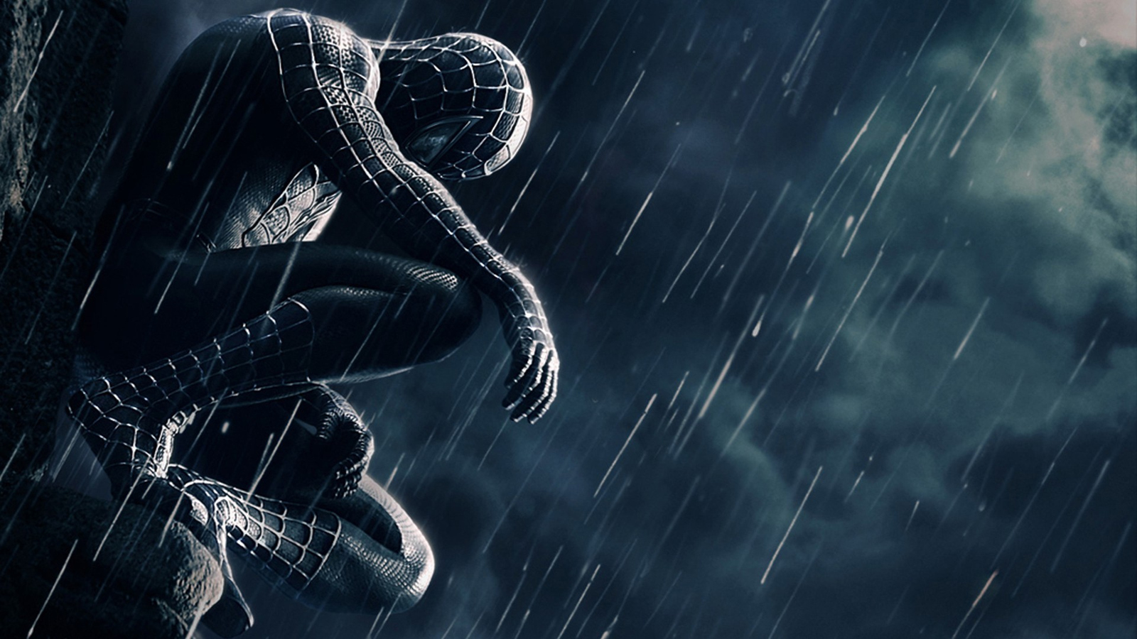 Download Black Spiderman 3, Black, Spider man Wallpaper in 1600x900  Resolution