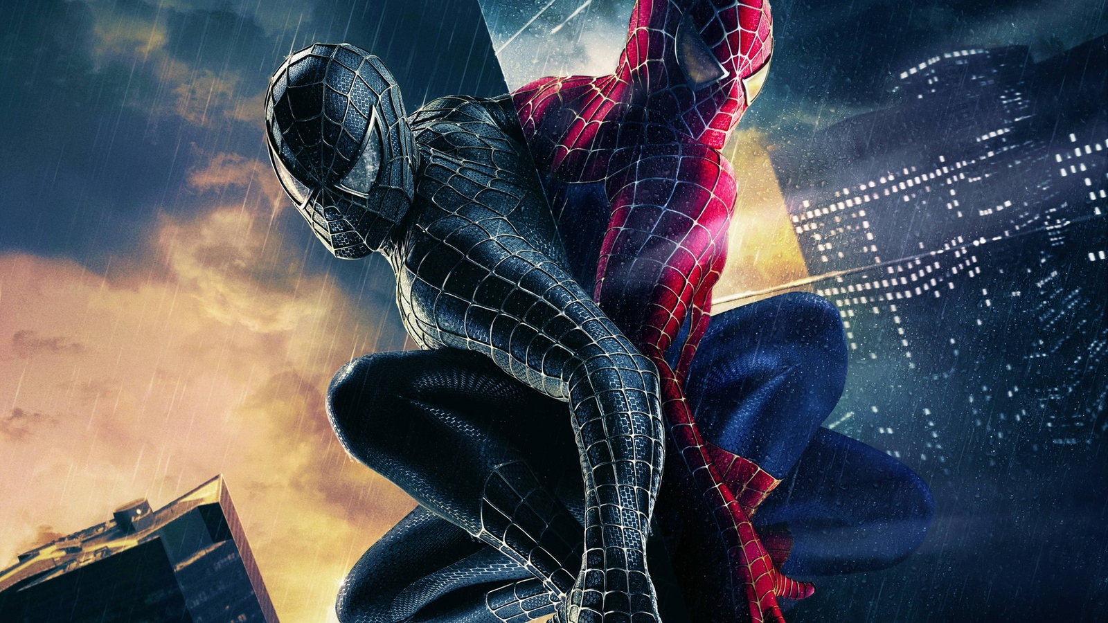 Download Black Spiderman, Black, Spider man Wallpaper in 1600x900 Resolution