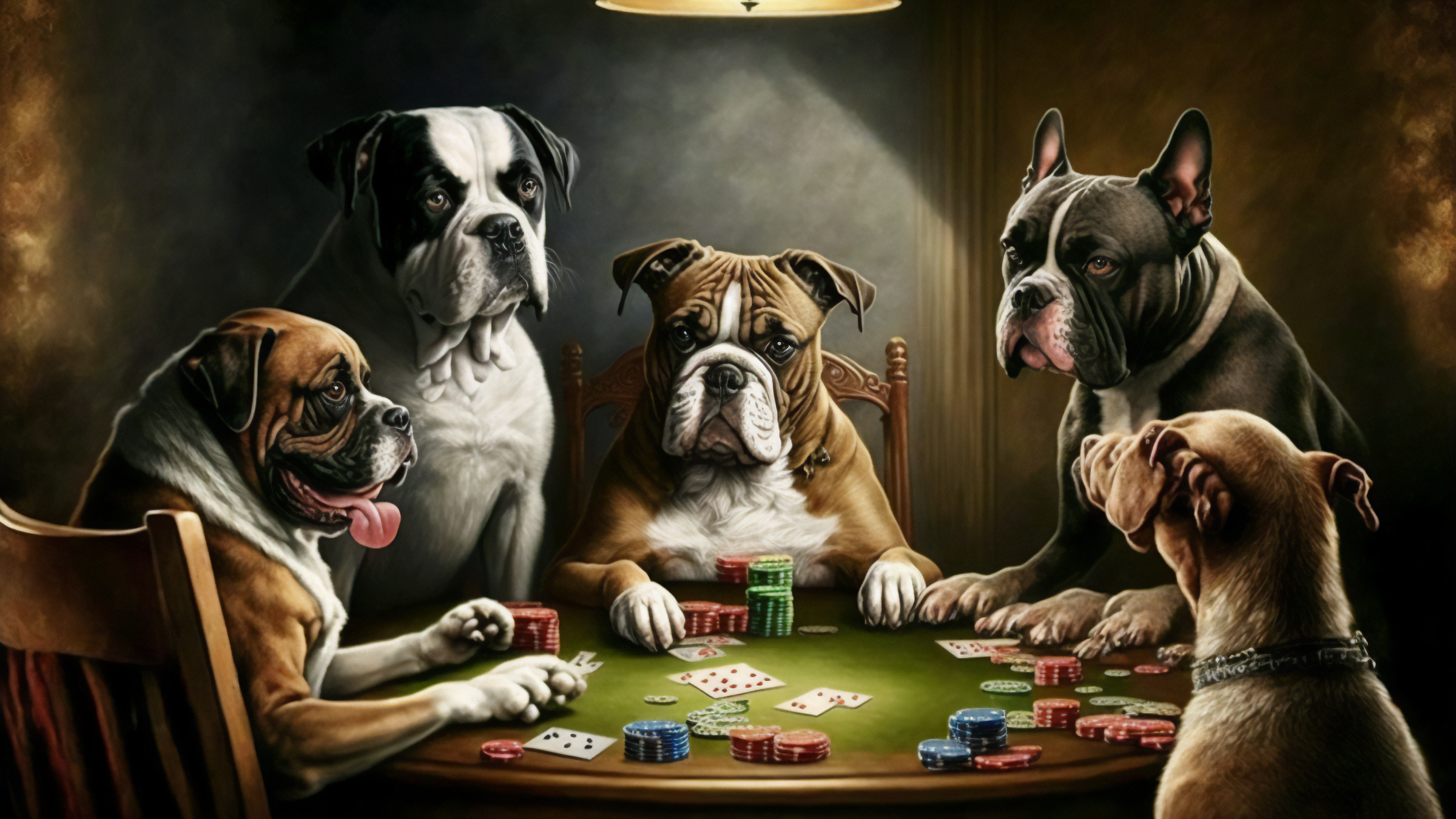 Dogs playing poker hires stock photography and images  Alamy