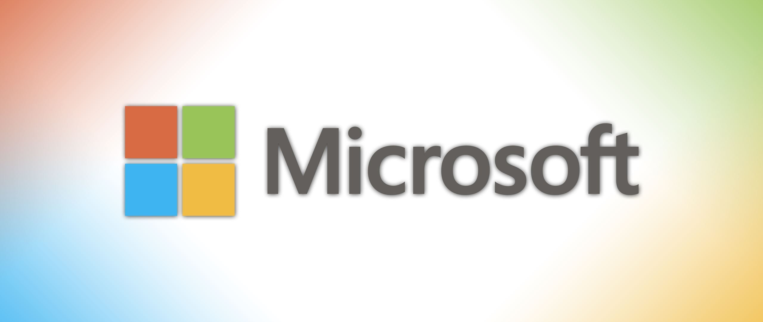 Download Microsoft Logo, Microsoft, Logo Wallpaper in 2560x1080 ...