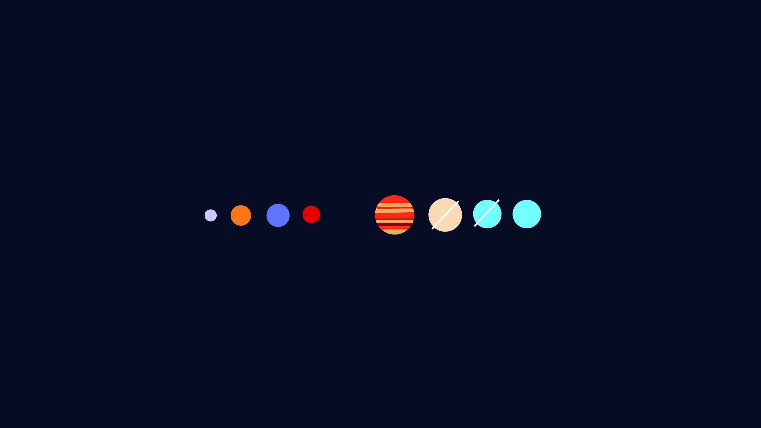 Wallpaper Balls, Planets, The planet, Our Planet, Our Happy Family for  mobile and desktop, section рендеринг, resolution 2560x1440 - download