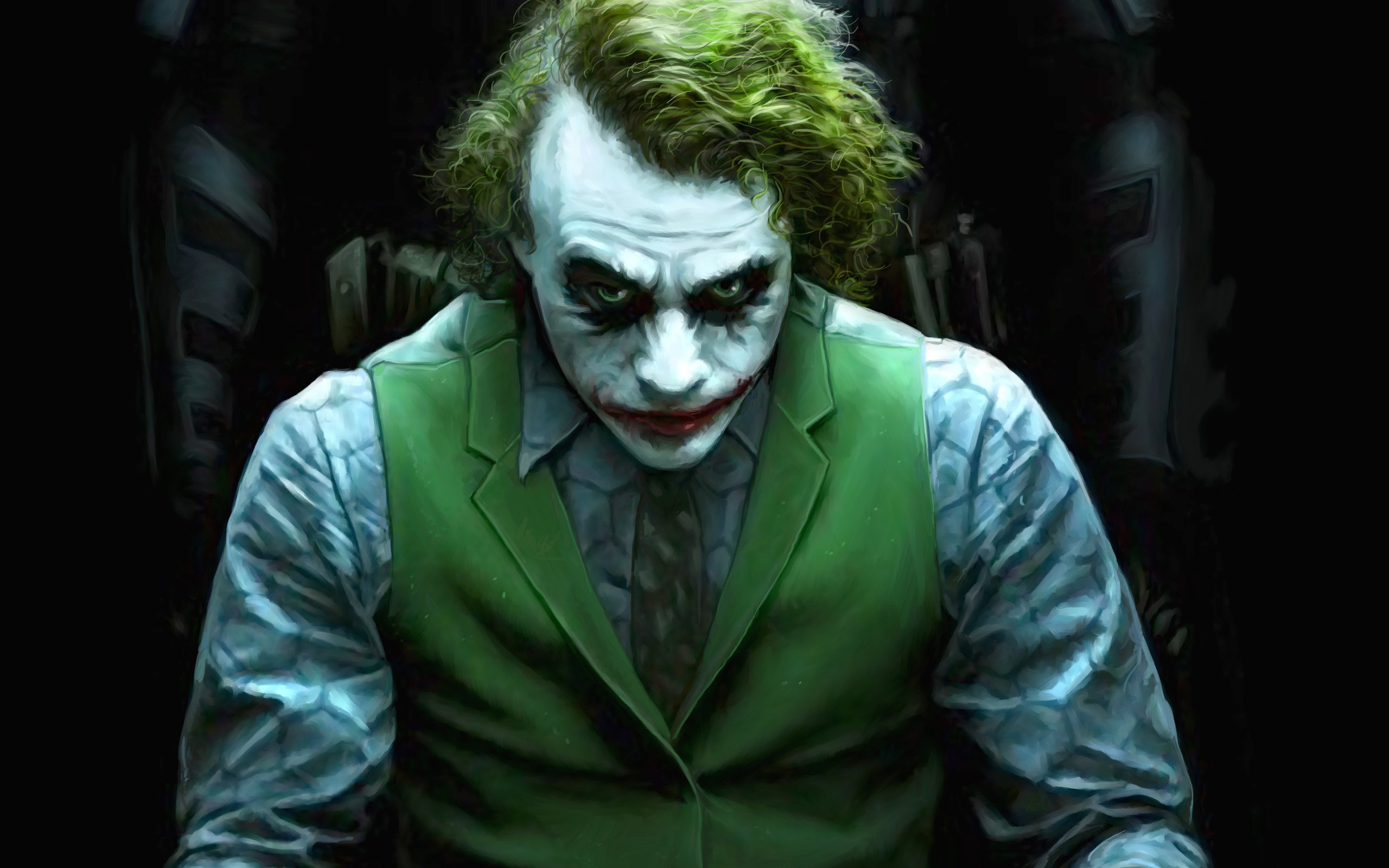 Download The Dark Knight Joker Art Joker Art Dark Knight Wallpaper In 2560x1600 Resolution