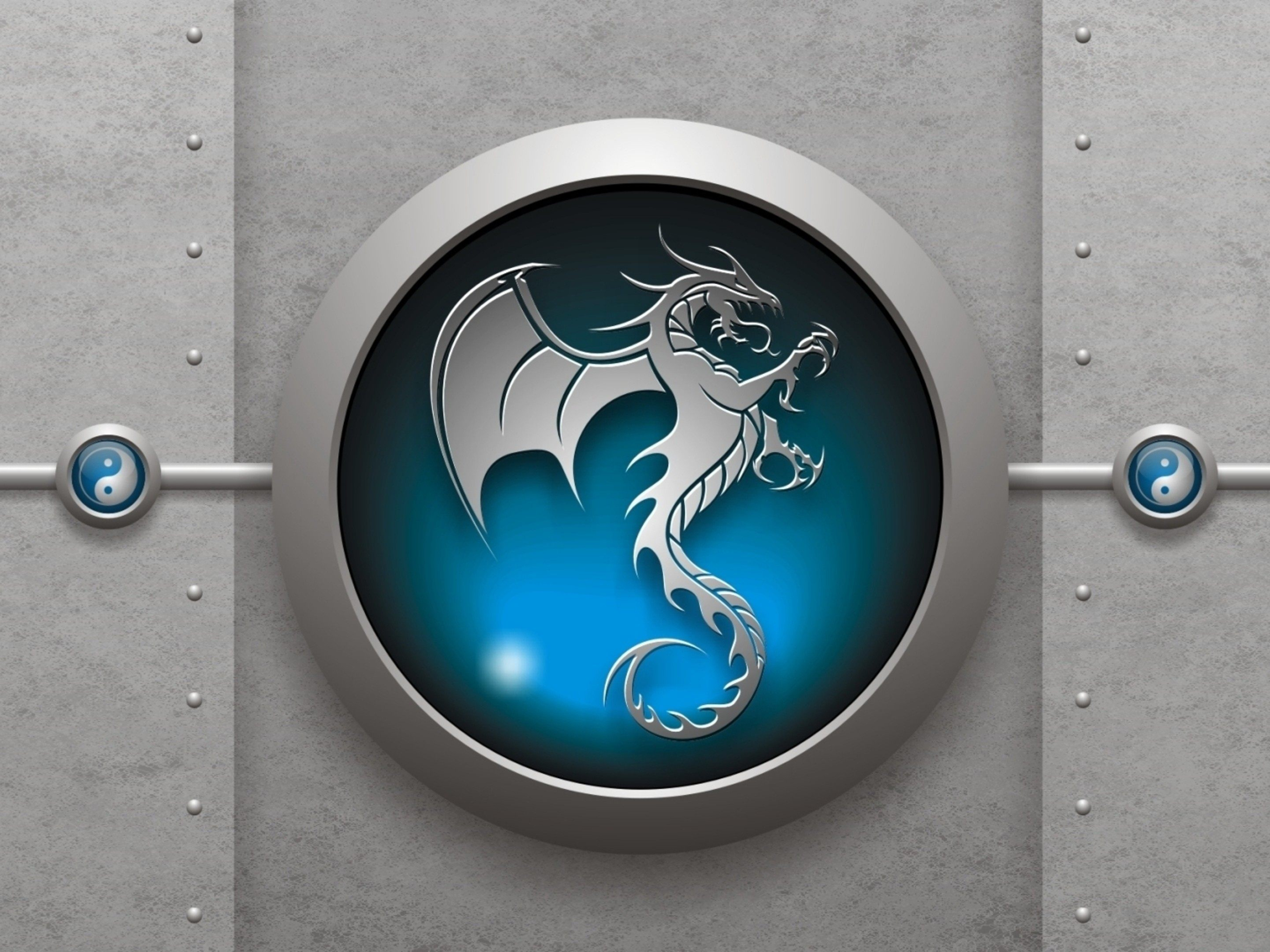 Download Dragon Logo 3d Art, Dragon, Logo, 3d, Art Wallpaper in 2800x2100  Resolution