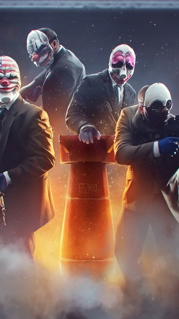 Фото Payday 2 улыбается компьютерная игра Маски x