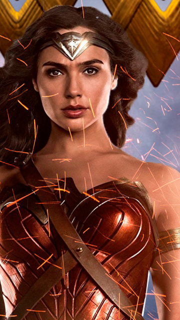 Download Wonder Woman Gal Gadot, Wonder, Woman, Gal, Gadot Wallpaper in  360x640 Resolution
