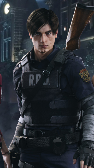 Download Resident Evil 2 Claire Redfield Leon Scott Kennedy Ada Wong,  Resident Evil, Evil, Claire, Redfield, Leon, Scott, Kennedy, Ada, Wong  Wallpaper In 360X640 Resolution