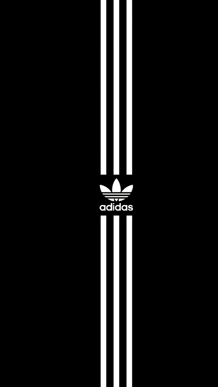 Скачать обои Black and White Adidas, Черный, Белый, Adidas в разрешении  720x1280 на рабочий стол