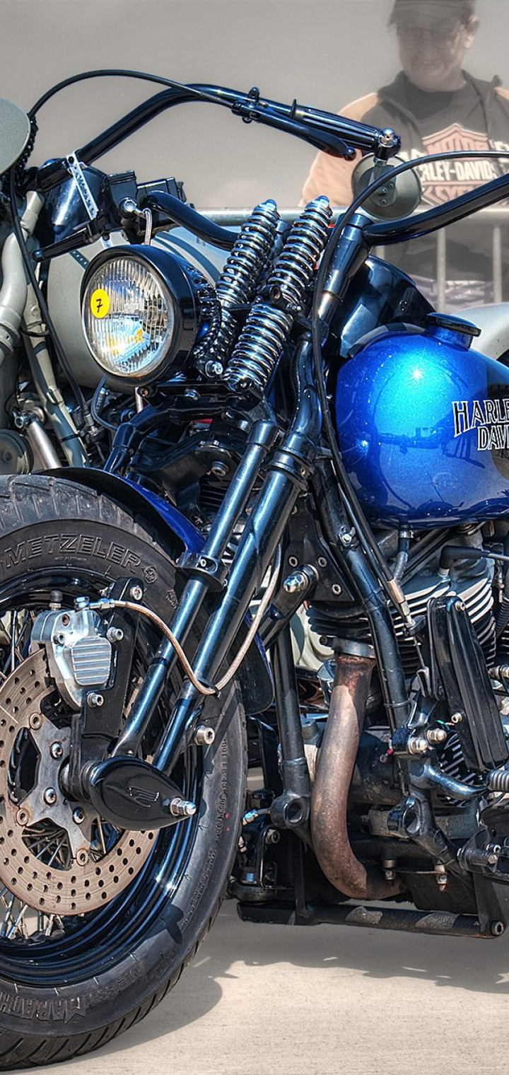 Download Harley Davidson Bike, Harley, Davidson, Bike Wallpaper in 720x1520  Resolution