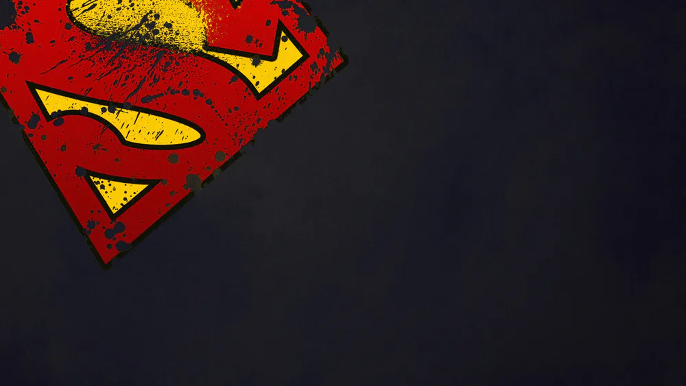 Обои Superman Splash Paint Logo 1400x1050