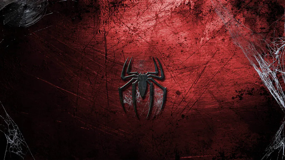 Обои Grungy Spider Man Logo 1600x900