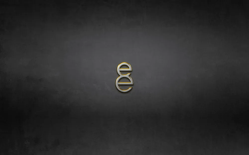 Обои 8e Gold Logo Dark Grunge Texture 960x600