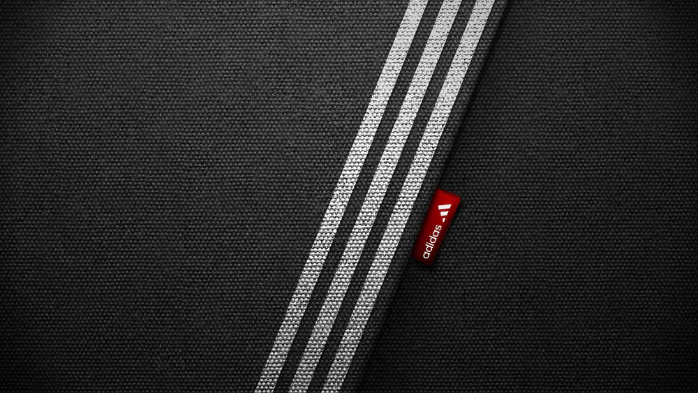 Шпалери Adidas Brand Logo Stripes Dark 1680x1050