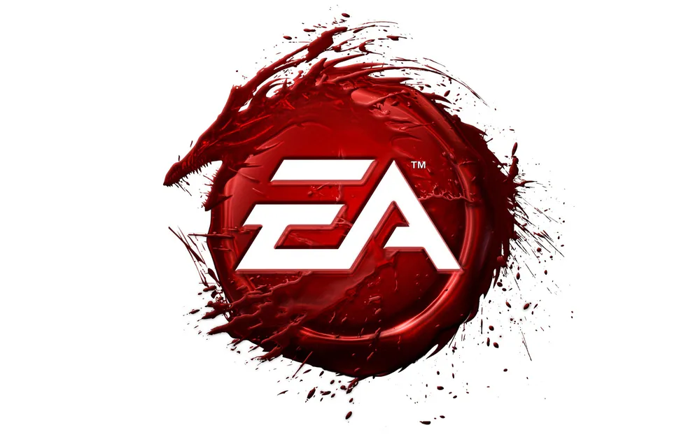 Обои EA Games Logo Dragon Blood 2560x1024