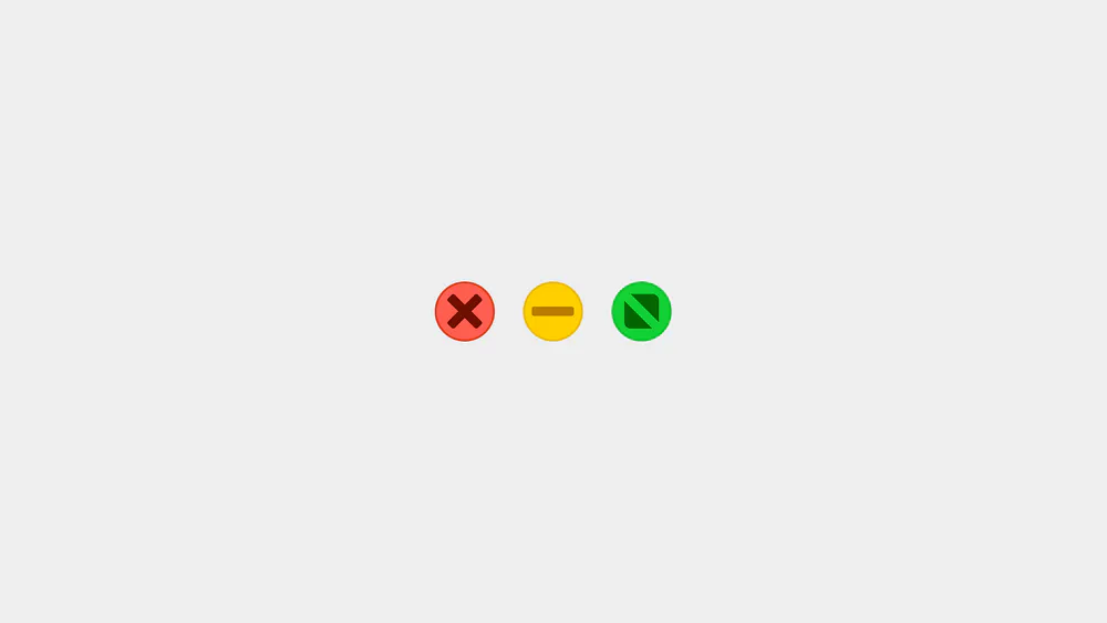 Обои OSX Yosemite Traffic Lights Icons Minimal 960x854