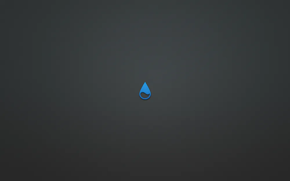 Обои Rainmeter Blue Logo Dark Minimalist 1280x800