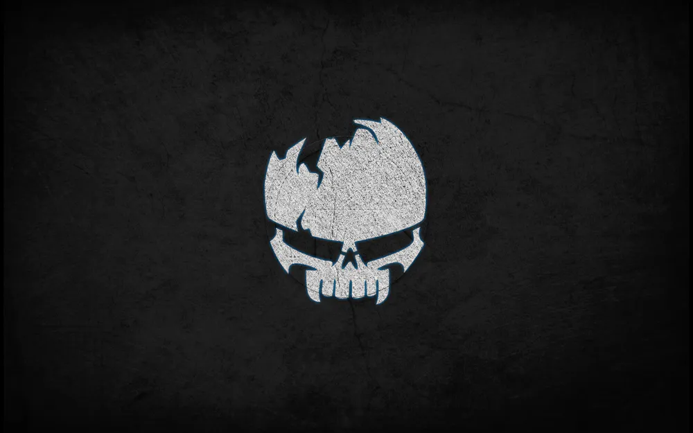 Шпалери Skull Logo Texture 480x800