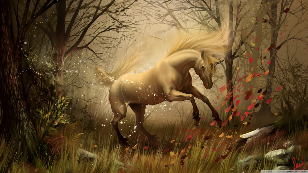 Обои Unicorn Horse Fairy Tail 1152x864
