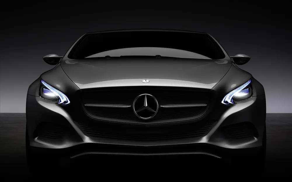 Обои Black Mercedes Benz Logo 1280x960