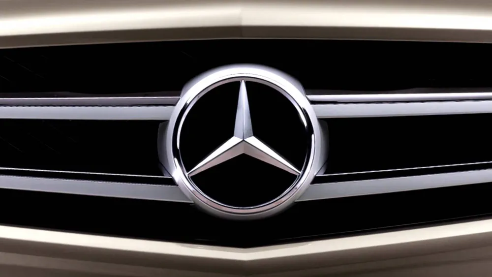 Обои Logo of Mercedes Benz 320x480