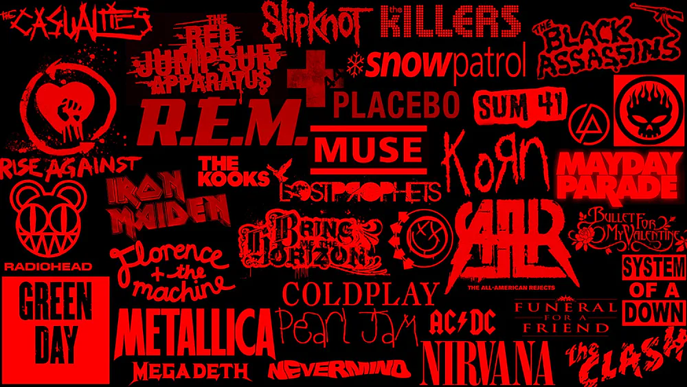 Шпалери Rock Music Band Logos 1024x1024