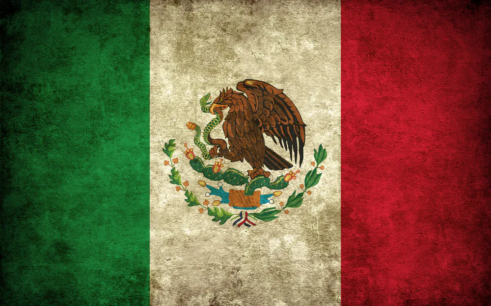 Wallpaper Mexico Flag 1024x576
