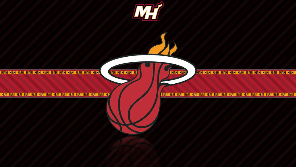 Wallpaper Miami Heat Basketball Logo 1024x576