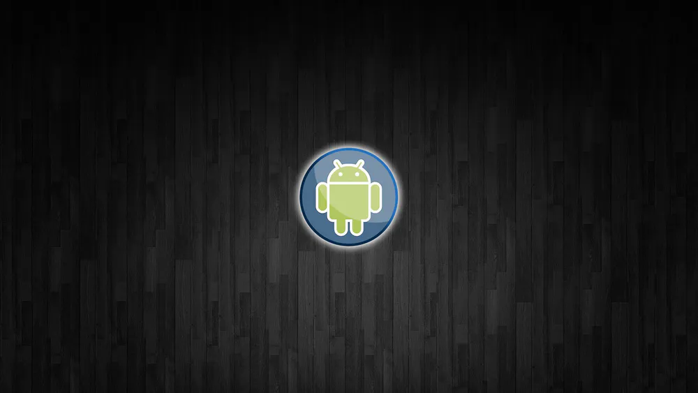 Шпалери Android Logo On Wood 240x320