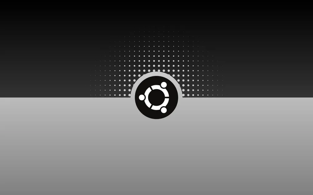 Wallpaper Linux Black And White Ubuntu Logo 1920x1080