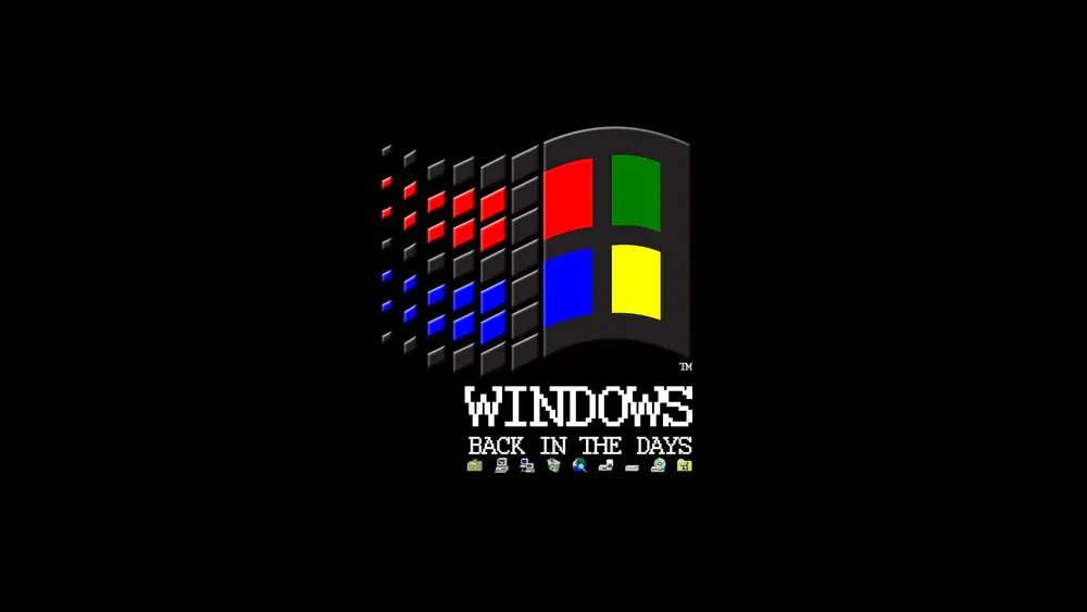 Wallpaper Windows Back in the Day Logo 1680x1050