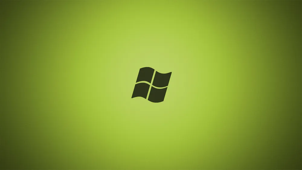 Wallpaper Windows Logo Green 2400x1350