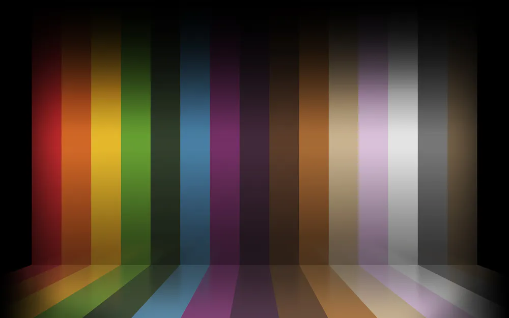 Wallpaper Multicolor Stripes 3D 1680x1050