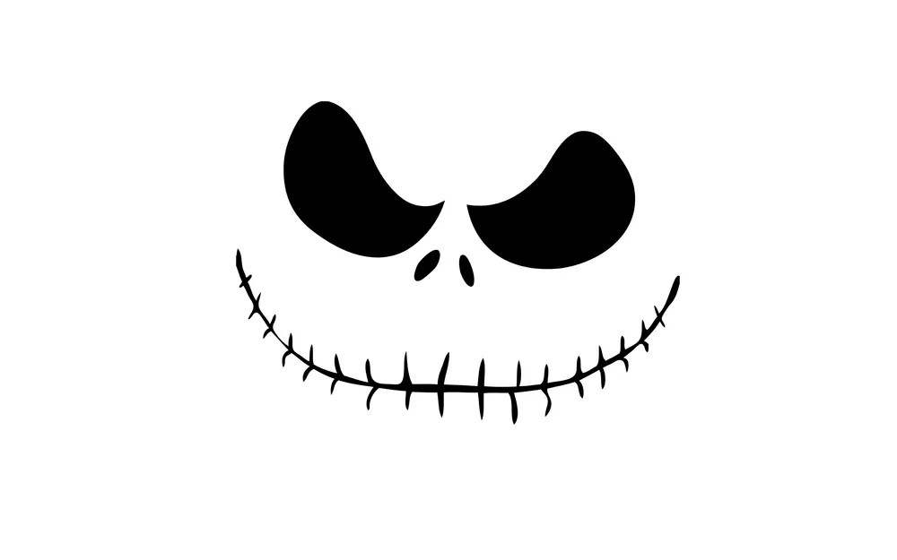 Wallpaper Jack Skellington Face Nightmare Before Christmas 1920x1080