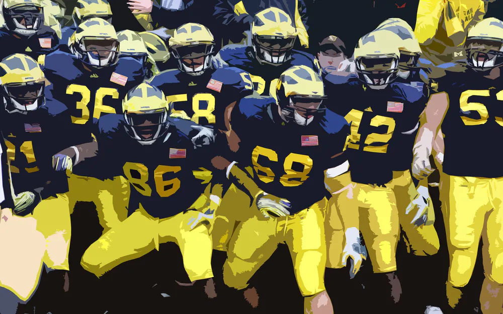 Wallpaper Michigan American Football 1920x1080